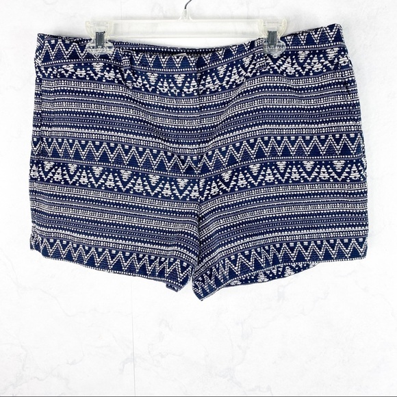 [Loft] Navy Printed Shorts - Picture 1 of 2
